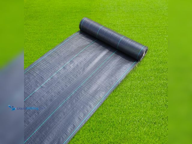 Lot 49-5546537 - 4ftx100ft Weed Barrier Landscape Fabric Heavy Duty, 3.2oz Weed Barrier Fabric, Easy Setup Woven Gard...