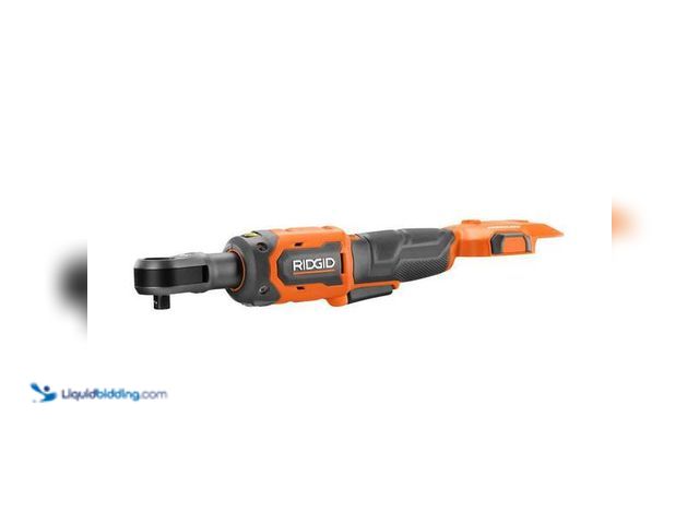 Lot 49-5452418 - RIDGID
18V Brushless Cordless 3/8 in. Ratchet (Tool Only). SKU # 1006797793 Item is used, does not ...