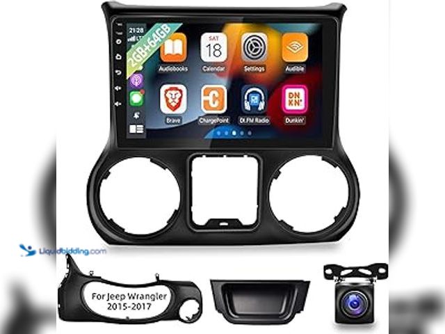 Lot 49-3516512 - Android 13 Car Radio for Jeep Wrangler 2015 2016 2017 with Carplay and Android Auto 10.1 inch Touch ...
