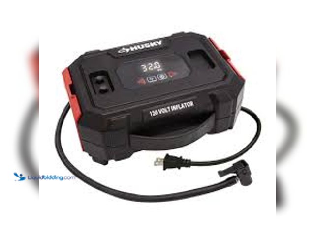 Lot 49-5415523 - Husky 120-Volt Inflator. Model # H120N. Slightly used.
