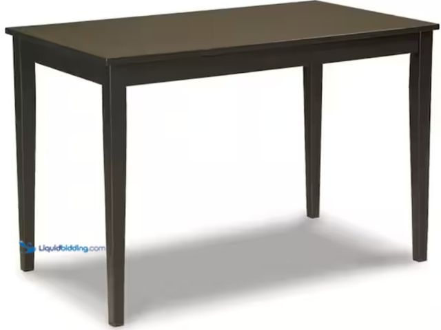 Lot 49-5460654 - Kimonte Contemporary Brown Wood 23.75 in. 4 Legs Dining Table Seats 4. Model# D250-25 Item is unused...