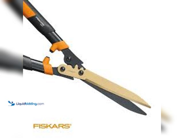 Lot 49-5485648 - Fiskars Titanium Coated Blades, 23 in. PowerGear 2 Hedge Shears. Model # 392862-1004. Unsued.
