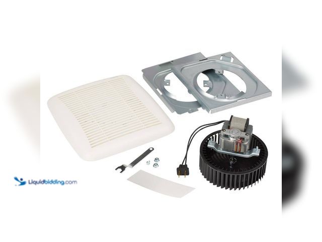 Lot 49-5449101 - Broan-NuTone
QuicKit 60 CFM 3.0 Sones Bathroom Replacement Motor and Grille/Cover (attachments incl...