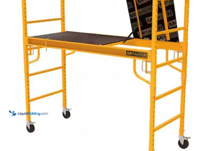Lot 49-1521880 - MetalTech Safeclimb 6 ft. Baker Scaffold with Platform and Included Trap Door, 1250 lbs. Load Capaci...