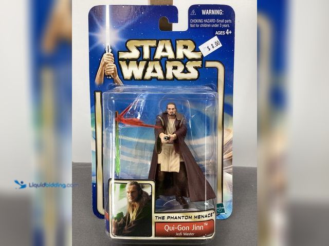 Lot 49-910663 - New Other Star Wars The Phantom Menace Action Figure - Qui-Gon Jinn Jedi Master Action Figure - New ...