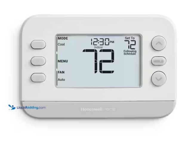 Lot 49-2006221 - Honeywell Home X2P Programmable Thermostat, Single-Stage, 1-Heat/1-Cool, Flexible Schedule, Model # ...