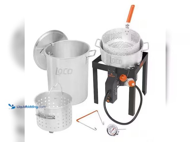 Lot 49-5486722 - LOCO
30 qt. Boil Fry Steam Kit Internet # 318352208
Model # LCBFSKSS
Store SKU # 1006794041 Item ...