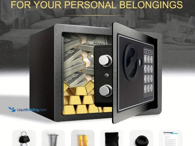 Lot 49-1831405 - New Fireproof Safe with Fireproof Money Bag