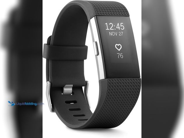 Lot 49-5453728 - Fitbit Charge 2 Heart Rate + Fitness Wristband, Black, Large (US Version), 1 Count. [Model: B01K9S26...