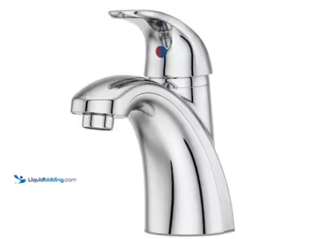 Lot 49-1615716 - Pfister Parisa 4 in. Centerset Single-Handle Bathroom Faucet in Polished Chrome, Model # LF-042-PRCC...