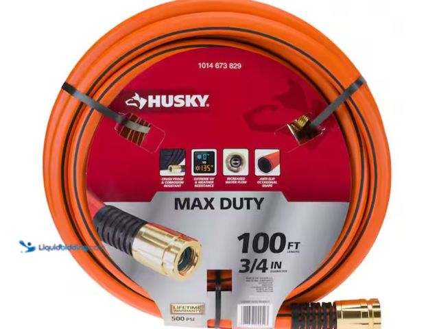 Lot 49-3614700 - Husky 3/4 in. Dia x 100 ft. Husky Max Duty Garden Hose, Model # CHDHMT34100, Slightly used, Scuffs/S...