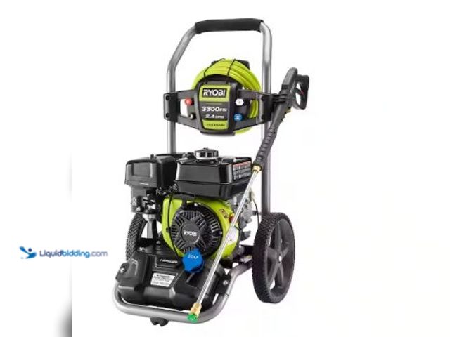 Lot 49-2025511 - RYOBI 3300 PSI 2.4 GPM Cold Water Gas Pressure Washer with 212cc Engine, Model # RY80589, MSRP $399,...