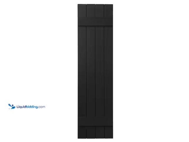 Lot 49-2000177 - Lot of (2) pairs of Ply Gem 15 in. x 51 in. Polypropylene 4-Board Closed Board and Batten Shutters i...