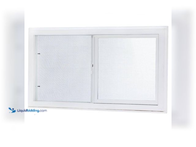 Lot 49-5463799 - TAFCO WINDOWS
32.25 in. x 14.25 in. White Left-Hand Double-Pane Insulated Glass Vinyl Sliding Basem...