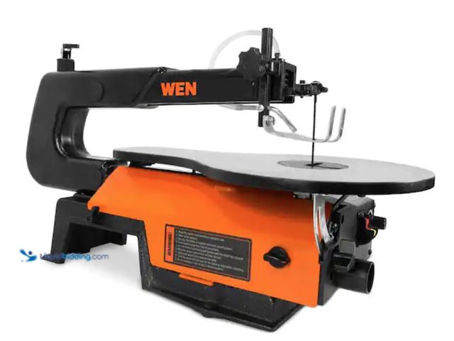 Lot 49-2001230 - WEN 16-inch Variable Speed Scroll Saw with Easy-Access Blade Changes, Model # 3922, Unused, Has atta...