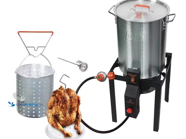 Lot 49-5484700 - Loco Sure Spark Turkey Fryer 30 qt LCTFKESB30CAP1 New