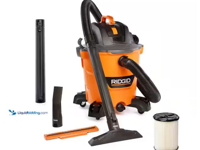 Lot 49-1547207 - RIDGID 12 Gal. 5.0 Peak HP NXT Shop Vacuum Wet Dry Vac with General Debris Filter, Locking Hose and ...
