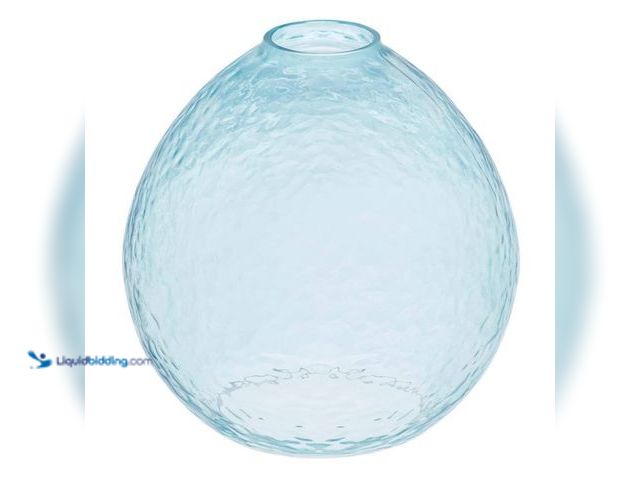 Lot 49-5543014 - QTY 3 - 7.16 in. Blue Bubble Glass Globe Pendant Lamp Shade With 2.25 in. Lip Fitter. Model # 860745...