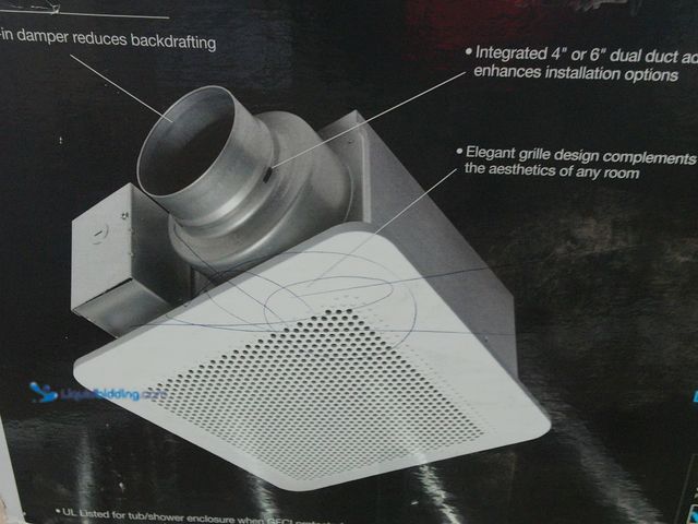 Lot 49-1548804 - Whisper Choice® DC Fan, Pick-A-Flow®, 80/110 CFM Model #RG-C811A, Slightly Used