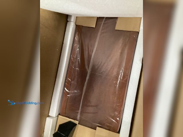 Lot 49-5415397 - BYBLIGHT Kerlin 23.6 in. Solid Wood 2-Drawer U-Shaped End Table, No Assembly Required, Finished Back...