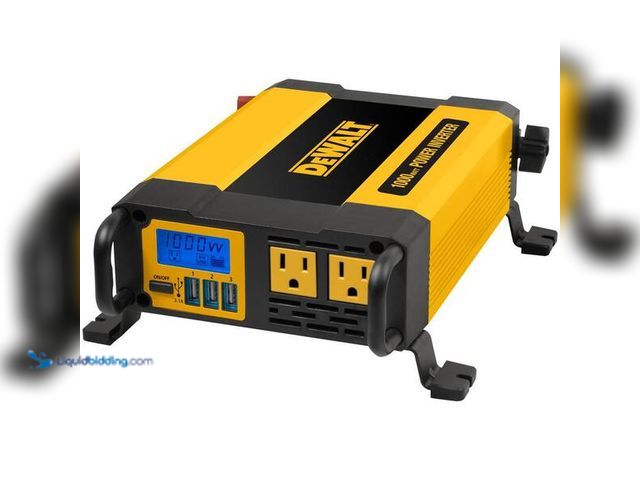 Lot 49-5452322 - DEWALT
1000-Watt Portable Car Power Inverter with Triple USB Ports. SKU # 1002630600 Item is used.