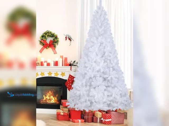 Lot 49-1548170 - Costway Artificial PVC Christmas Tree W/Stand Holiday Season Indoor Outdoor Green Model #84985419, S...