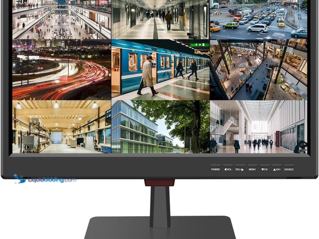 Lot 49-5487546 - 19” Security Monitor,Small Surveillance Monitor HDMI VGA and BNC Input,Computer Monitor with Speaker...