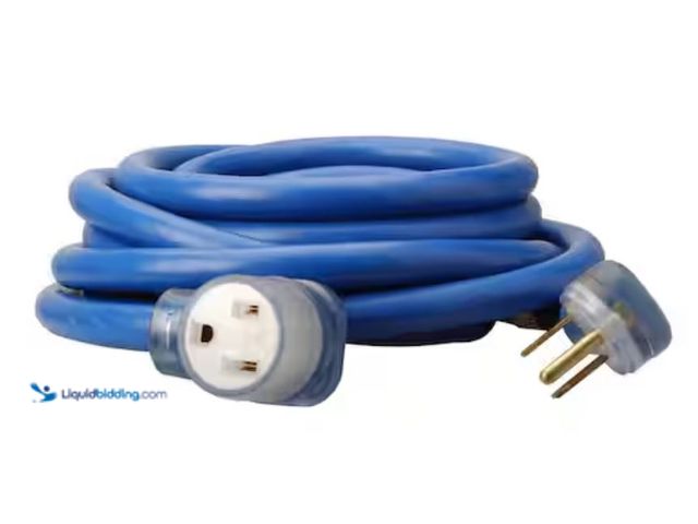 Lot 49-2001473 - Southwire 25 ft. 8/3 STW 6-50 Heavy-Duty Welder Power Extension Cord, Model # 19178806, Unused.   Re...