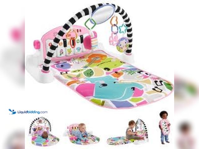 Lot 49-3563848 - Fisher-Price Glow & Grow Kick and Play Gym - Pink. Model; 194735171330. NEW