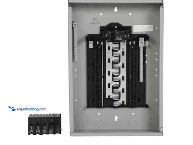 Lot 49-1547773 - Siemens SN Series 100 Amp 20-Space 20-Circuit Main Breaker Plug-On Neutral Load Center Value Pack, M...