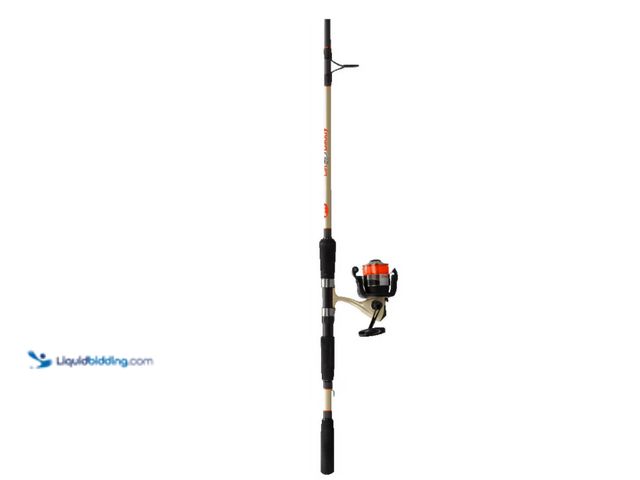 Lot 49-2024712 - Lew's Cat Daddy Speed Spin Reel and Fishing Rod Combo, 7-Foot 2-Pc Rod, Size 50 Reel, Orange/Black, ...