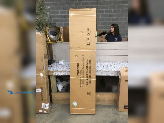 Lot 49-5408075 - Metal Storage Cabinet, Locking Storage Cabinet, Metal Cabinets for Garage, Office, Home, Classroom- ...