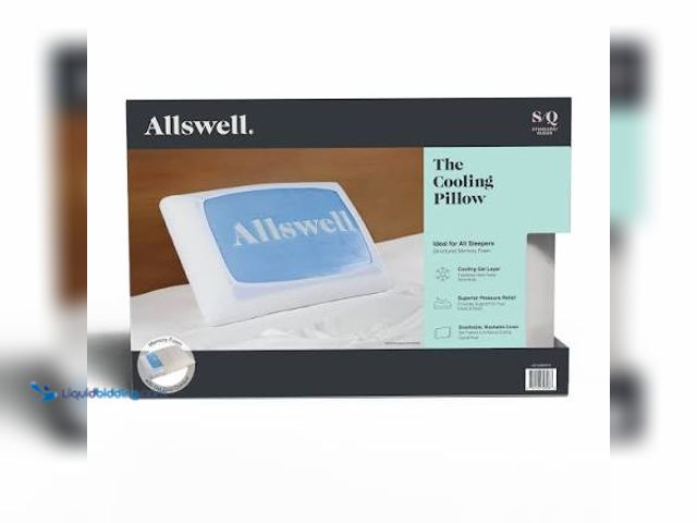 Lot 49-5542718 - Allswell Cool Lux Bed Pillow with Cooling Pillow Cover, Standard/Queen Unused