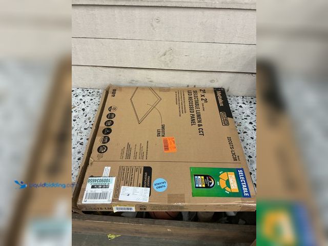 Lot 49-5476467 - Metalux 2 ft. x 2 ft. Selectable Lumens 4100/3600/2600, Integrated LED Panel Light, Selectable CCT 3...