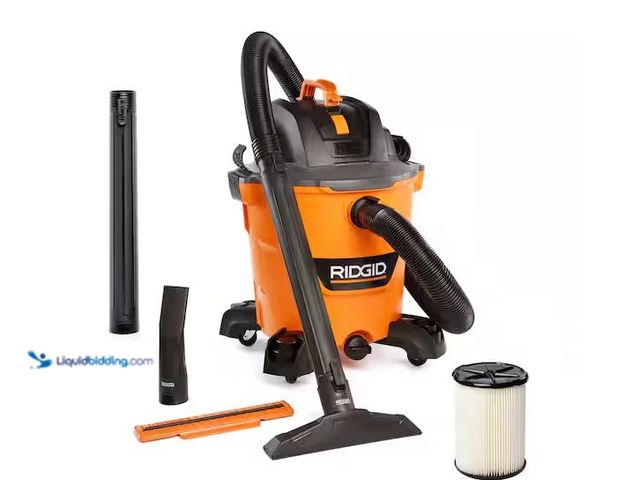 Lot 49-3600334 - RIDGID 12 Gal. 5.0 Peak HP NXT Shop Vacuum Wet Dry Vac with General Debris Filter, Locking Hose and ...