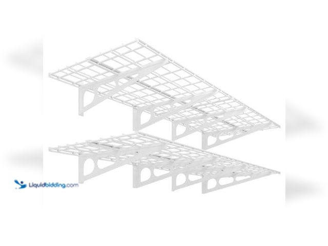 Lot 49-3473670 - FLEXIMOUNTS 2-Pack 2x6ft 24-inch-by-72-inch Wall Shelf Garage Storage Rack Floating Shelves, 1200 lb...