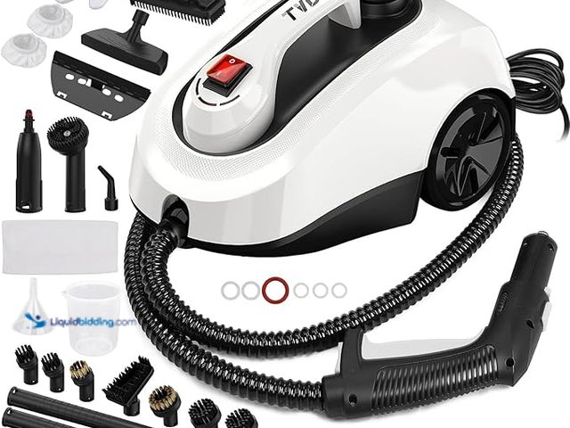 Lot 49-3600438 - TVD Steam Cleaner, Heavy Duty Canister Steamer with 28 Accessories, Steam Mop with 5M Extra-Long Pow...