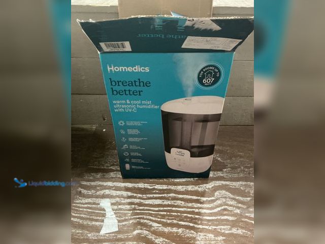 Lot 49-5539954 - homedics breathe better warm & cool mist ultrasonic humidifier with uv-c.  Used
