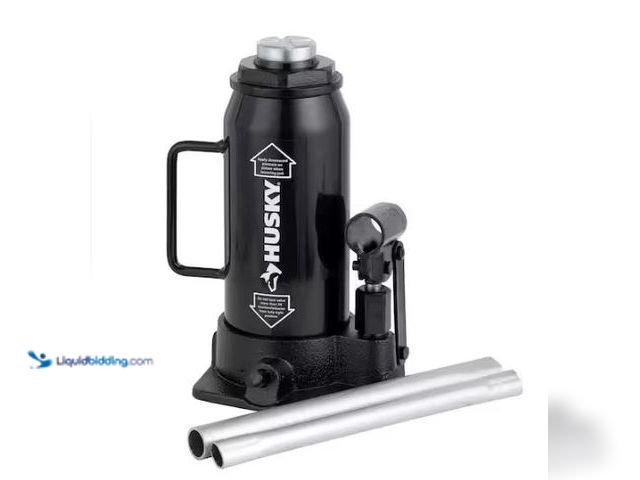 Lot 49-1577014 - Husky 12-Ton Hydraulic Bottle Car Jack, Model # HPL12B, Unused.   Ref#ASRHD0130