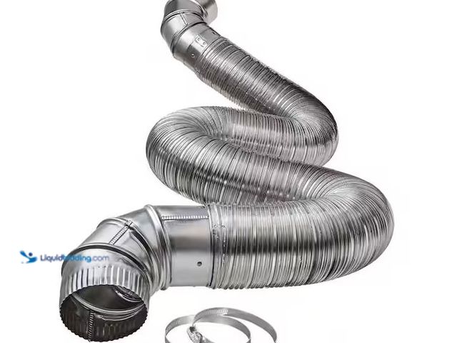 Lot 49-1576520 - 8 ft. Complete Airtight Semi-Rigid Dryer Vent Hook Up Kit for 4 in. Duct Model # ATFAUL0408K, Unused...