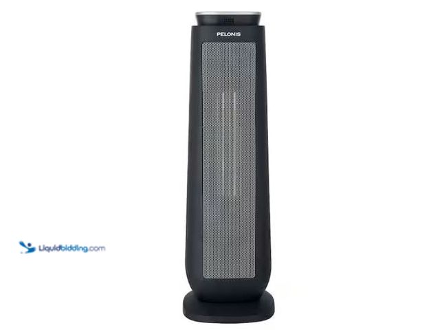 Lot 49-3432475 - Pelonis 1500-Watt 23 in. Digital Tower Indoor Ceramic Heater Quiet Operation w/ Safety Overheat Prot...