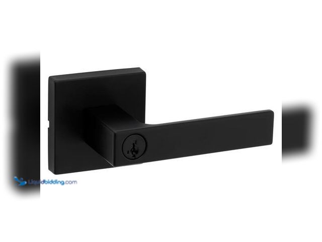 Lot 49-5452292 - Kwikset
Singapore Square Matte Black Keyed Entry Door Handle with Microban Featuring SmartKey Secur...