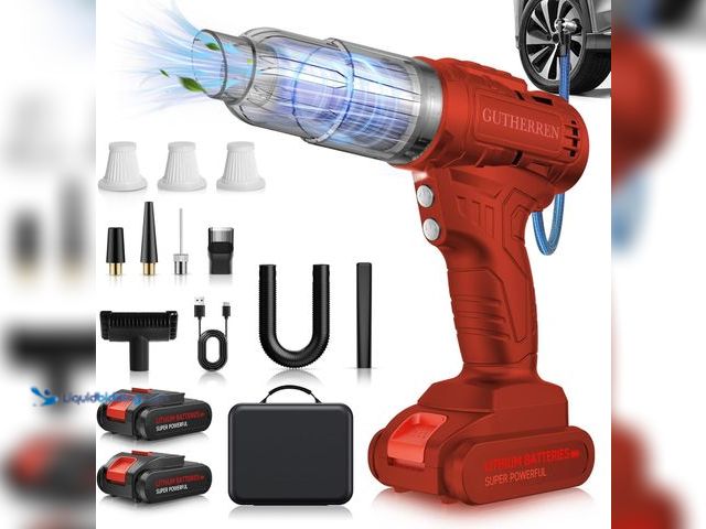 Lot 49-5482015 - GUTHERREN Car Vacuum Portable Cordless, 40,000Pa High Power Dust Buster, Rechargeable Battery Powere...