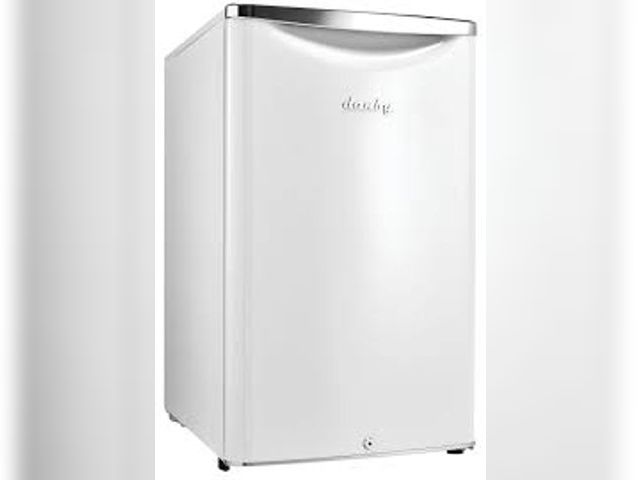 Lot 49-5485075 - Danby DAR044A6PDB 4.4 cu. ft. Retro Compact Fridge in Pearl White. Model#067638005241. Unused with d...