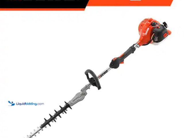 Lot 49-1623505 - ECHO 21 in. 21.2 cc Gas 2-Stroke Hedge Trimmer with 20 in. Shaft, Model # SHC-225S, Used, Has attach...