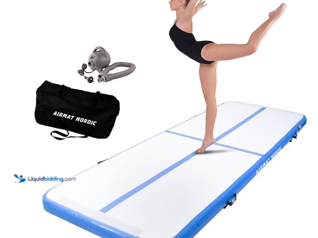 Lot 49-1519119 - AirMat Nordic Air Mat Tumble Track 10ft/13ft/16ft/20ft/26ft with Electric Air Pump, Inflatable Gymna...