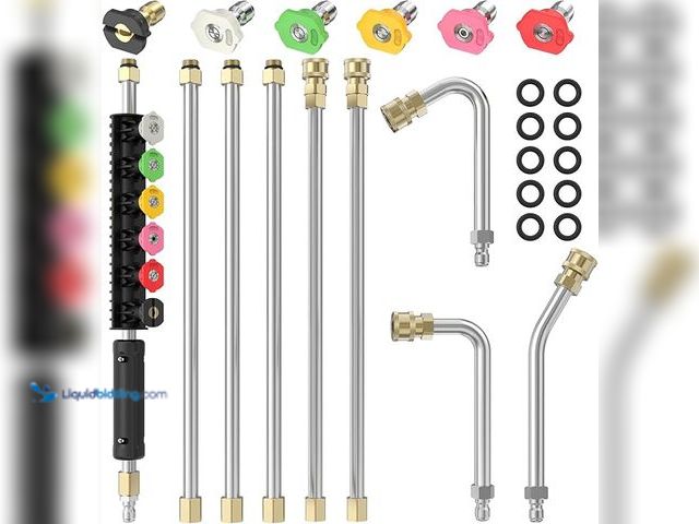 Lot 49-3523717 - Sealegend Gutter Cleaning Tools, with Pressure Washer Extension Wand Reach Up to 8FT From the Ground...