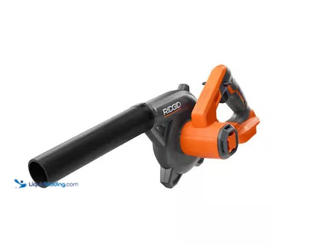 Lot 49-1556658 - RIDGID 18V Lithium-Ion Cordless Compact Jobsite Blower with Inflator/Deflator Nozzle, Model # R86043...