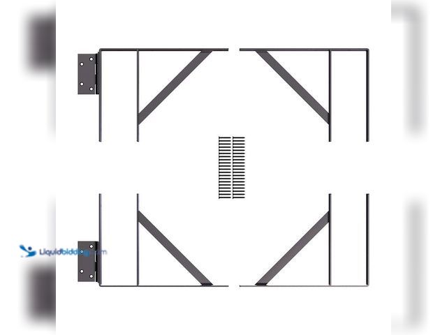 Lot 49-5538577 - PEAK
Heavy-Duty Steel Gate Hardware Kit in Matte Black (Fits Gates 26 in. to 60 in. W). Model # 244...