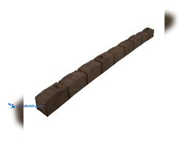 Lot 49-5438090 - QTY 2 - Vigoro Roman Stone 4 ft. Earth Rubber Garden Edging. Model # MT5001597. Unused